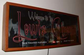   Brazillian Cherry Custom Home Theater Lightbox (YOUR NAME INCLUDED