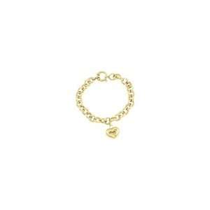  ZALES Personalized Heart Charm Bracelet in Gold Ion Plated 