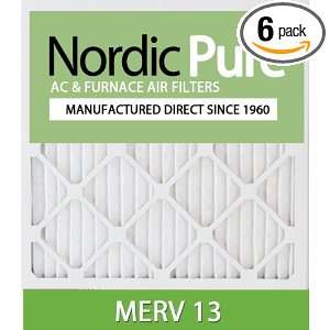   16x16x1M13 6 MERV 13 Pleated Air Condition Furnace Filter, Box of 6