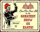 vintage circus sign  