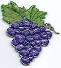 Fruit/Grape Bunch Embroide​red Iron On Applique
