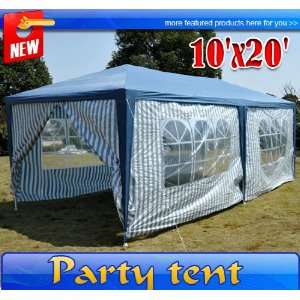   Gazebo Party Tent Canopy with 6 Side Walls Patio, Lawn & Garden