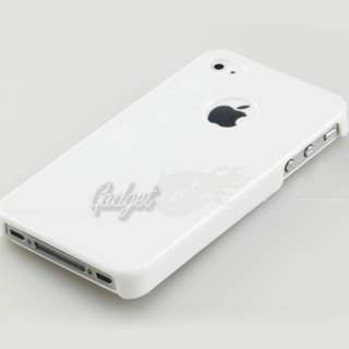 WHITE ULTRA THIN HARD CASE FOR APPLE IPHONE 4 4S 4G  