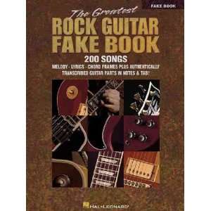 com The Greatest Rock Guitar Fake Book[ THE GREATEST ROCK GUITAR FAKE 