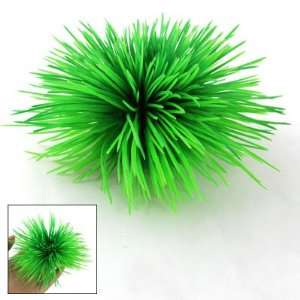   Green Needle Like Leaves Plastic Grass for Fish Tank