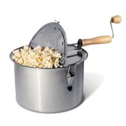  Stainless Steel Popcorn Popper stove top 8W119 811957010772  