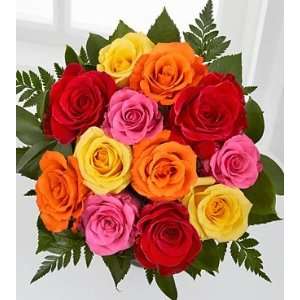   Valentine Rose Flower Bouquet   12 Stems Of 16 Inch Roses, No Vase