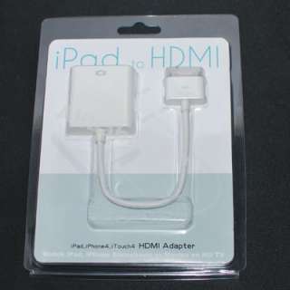Dock Connector to HDMI Adapter Cable for iPad iphone 4G  