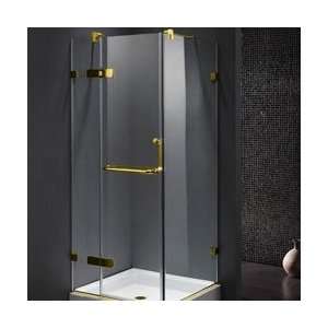 Vigo VG6011PBCL36WL Frameless 36 x 48 Clear Glass Shower Enclosure 