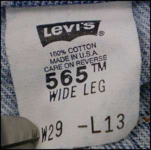 vtg 80s mens LEVIS 565 Orange Tab Denim Shorts USA 29  