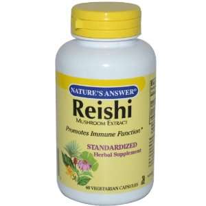   Standardized Extract Supplement Reishi Mushroom 60 vegetarian capsules