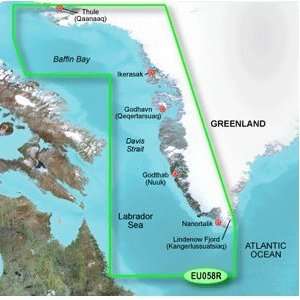  Garmin Bluechart G2   HEU058R   Greenland West   Data Card 