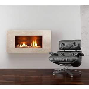    Escea Indoor Gas Travertine Stone Fireplace