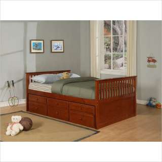 Powell Furniture Jake Full or Lower Full Bunk Burnished Pine Kids Bed 