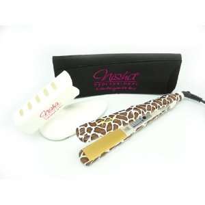 Nisha 1 Ceramic Hair Straightener with Heat Resistant Travel Pouch 