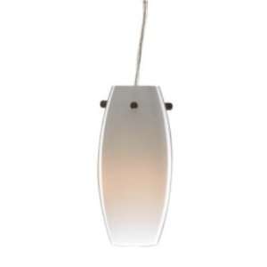   Lamp Pendant with White Opal Case Glass Shade Chrome