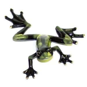  Green/Black Frog ~ 8.25 x 7.5 Inch
