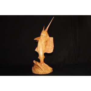  MEDIUM BLUE MARLIN HAND CARVED   SEA LIFE DECOR