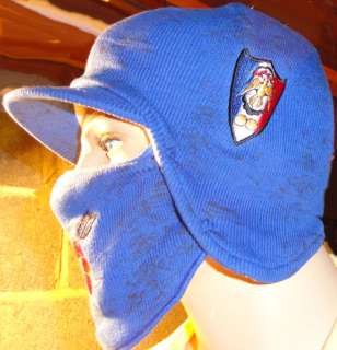 Ed Hardy Snow France Blue Facemask Bomber Cap One Size  