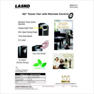 Lasko Black Desktop Wind Tower Fan 4916 046013445872  