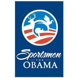Barack Obama   (Sportsmen for Obama) Campaign Poster MUSEUM WRAP 