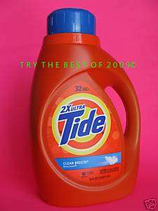 2X Ultra Tide Liquid Laundry Detergent CLEAN BREEZE  