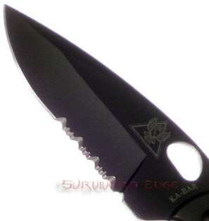 Knife Ka Bar Pocket TDI Law Enforcement Sidelock Folding Serrated 