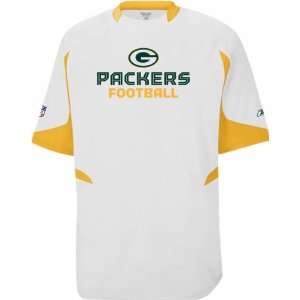 Green Bay Packers  White  2008 Sideline Lift Performance Top  