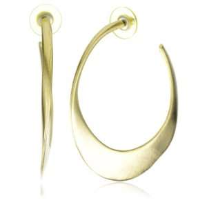 Clara Kasavina Polished Gold Plated Hoop Earring
