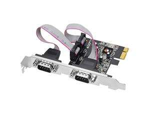    SIIG 2 Port RS232 Serial PCIe with 16950 UART Model JJ 