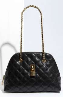 MARC JACOBS Lacquered Quilting Madison Satchel  
