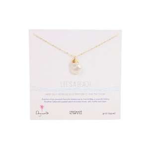  Dogeared Jewels Lifes A Beach Keshi Pearl Necklace 