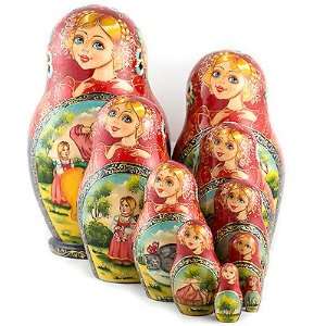   Visiting Fairytales The Turnip. Nesting Doll 