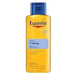 Eucerin Skin Calming Dry Skin Body Wash Oil, Fragrance Free, 8.4 Ounce 