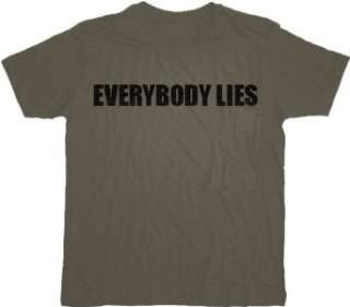  House Everybody Lies Charcoal T shirt Tee Clothing