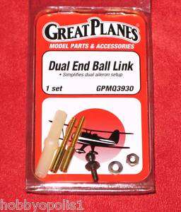 GREAT PLANES Dual End Ball Link Set (1) Parts GPMQ3930  