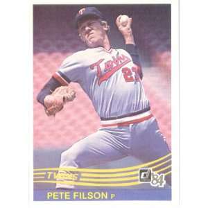  1984 Donruss # 194 Pete Filson Minnesota Twins Baseball 