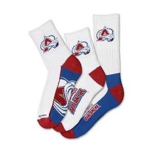  For Bare Feet Colorado Avalanche Mens Socks 3 Pack 