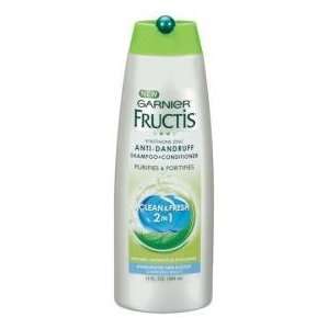  Garnier Fructis Clean & Fresh 2 in 1 Anti Dandruff Shampoo 