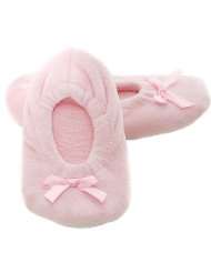 Design Studio Toddler Little Girls Pink Felt Ballerina Slippers 10 6