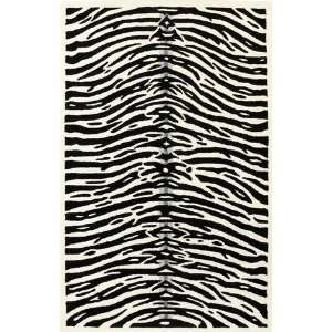  KAS Sahara Zebra Print Ivory Black 4407 24 X 36 Area 
