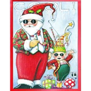  Mary Engelbreit Set of 4 Blank Dimensional Christmas Note Cards 