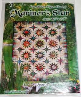 Mariners Star Foundation Piecing Quilt Book Pattern  
