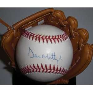  Autographed Don Mattingly Baseball   Subway Series 