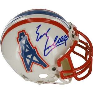  Earl Campbell Houston Oilers Autographed Mini Helmet 