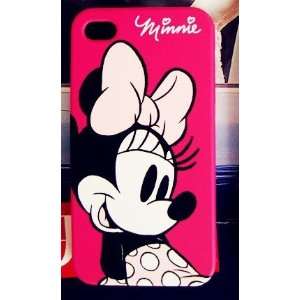  Apple iPhone 4G/4S Rose Pink Minnie Mouse Style Hard Case 