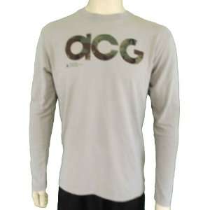  Nike Mens ACG Organic Long Sleeve Dri Fit Shirt Camo Size 