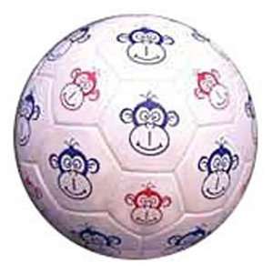 Red Lion Monkey Face Soccer Balls (Sizes 3,4,5) WHITE WITH MONKEY 