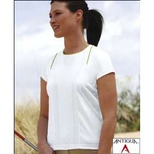 Antigua Venus Womens Shirt (ColorWhite/Midas   225,SizeM 