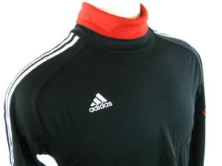   Mens Small S Soccer Training Top Shirt Jersey Black Red White  